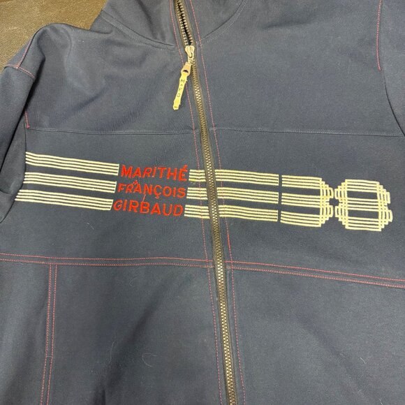 VTG Le Jean De Martha Francois Girbaud Jacket Sz Large Blue Full Zip 90s Y2K - Picture 7 of 13